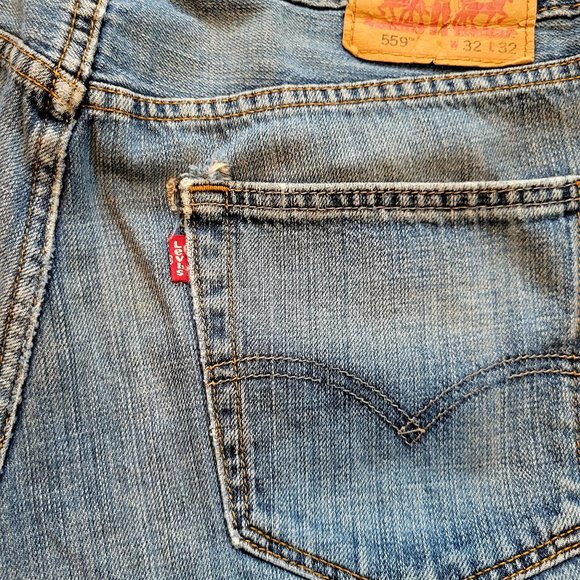 Levis Mens 559-4258 Loose Straight Leg Relaxed Jeans - Picture 2 of 16